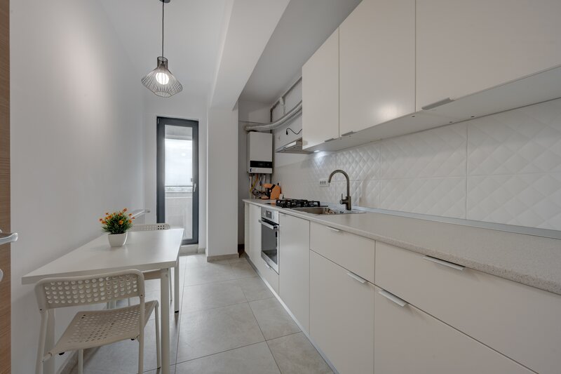 Oltenitei, Runcu, penthouse urban cu terasa de 58 mp, 2 camere, comision 0%
